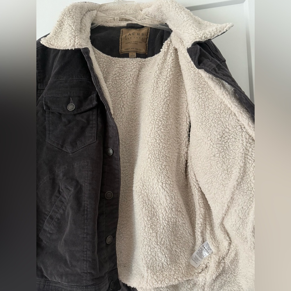 Jachs New York Sherpa Lined Corduroy Trucker Jacket, NWOT Size Large - Picture 11 of 14